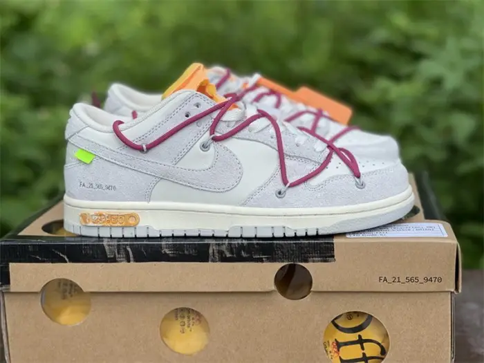 Authentic OFF-WHITE x Nike Dunk Low “The 50”DJ0950 114 