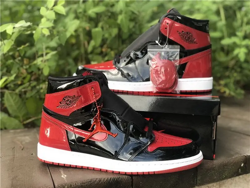 Authentic Air Jordan 1 High OG “Bred Patent” 