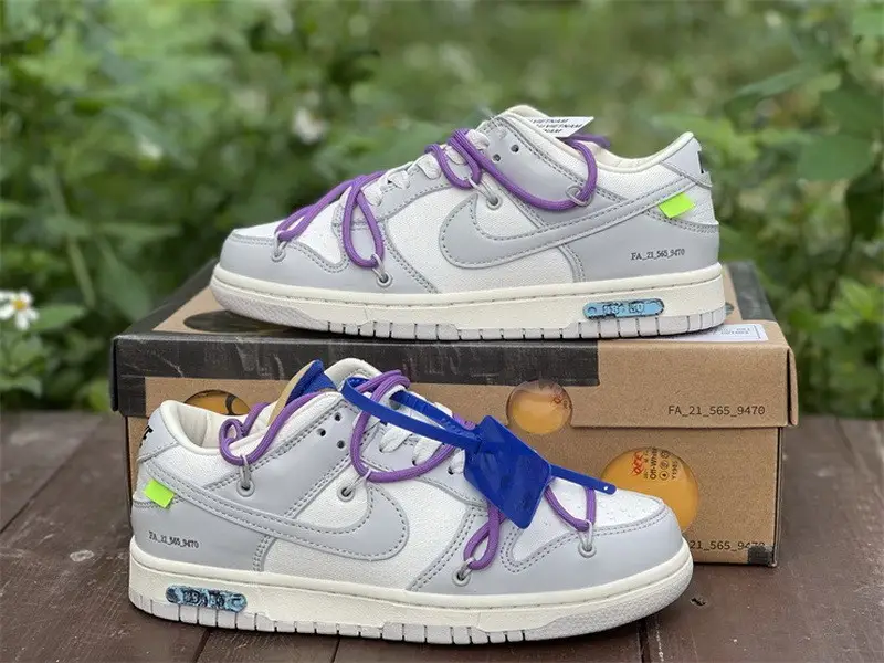 Authentic OFF-WHITE x Nike Dunk Low “The 50” DM1602 107 