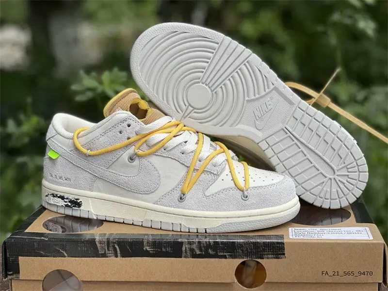 Authentic OFF-WHITE x Nike Dunk Low “The 50” DJ0950-109 