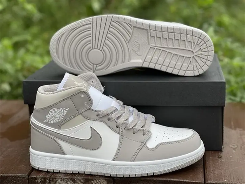 Authentic Air Jordan 1 Mid “Linen” 