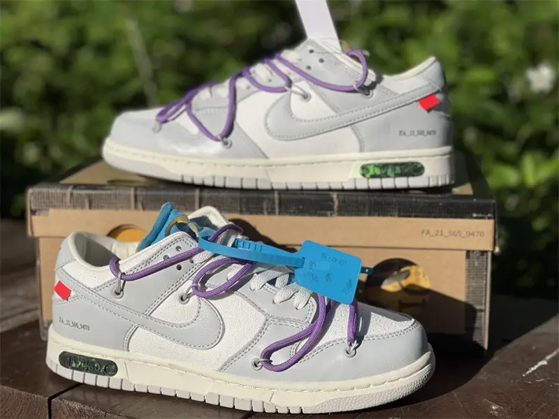 Authentic OFF-WHITE x Nike Dunk Low “The 50” DM1602 125 
