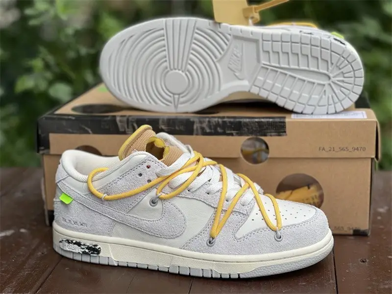 Authentic OFF-WHITE x Nike Dunk Low “The 50” DJ0950-109 