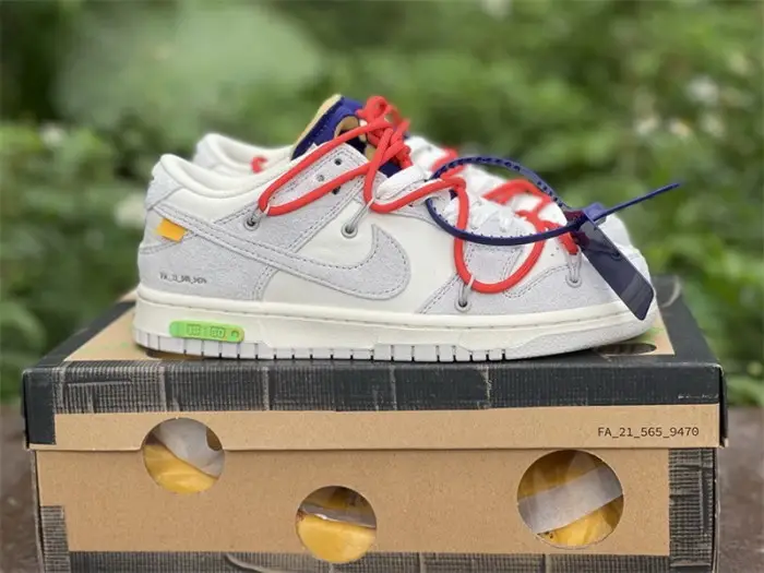 Authentic OFF-WHITE x Nike Dunk Low “The 50” DM0950 110 EDDC296