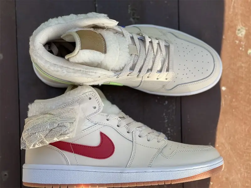 AuthenticAir Jordan 1 Mid Pearl White 
