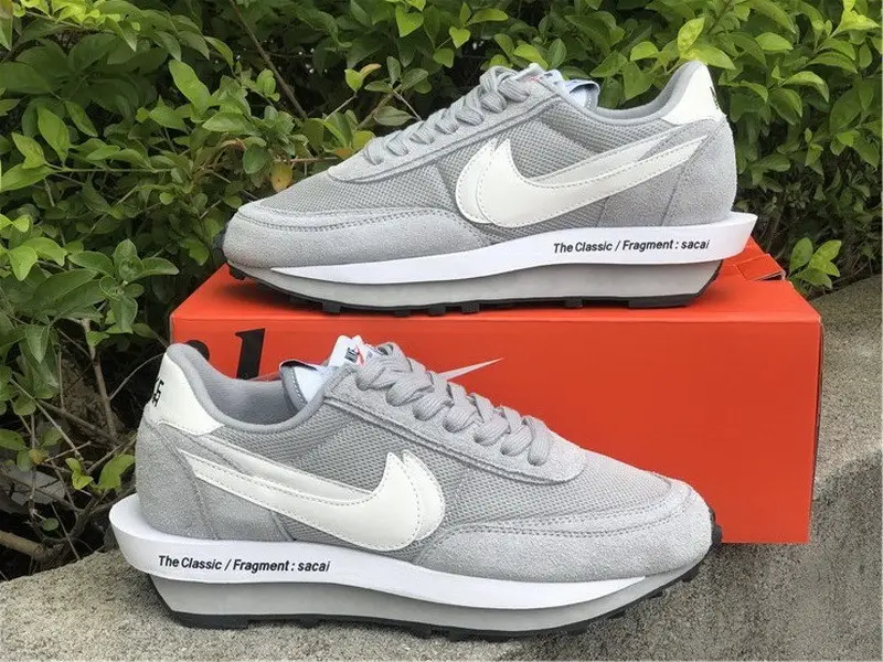 Authentic fragment Design x sacai x Nike LDV Waffle Grey 