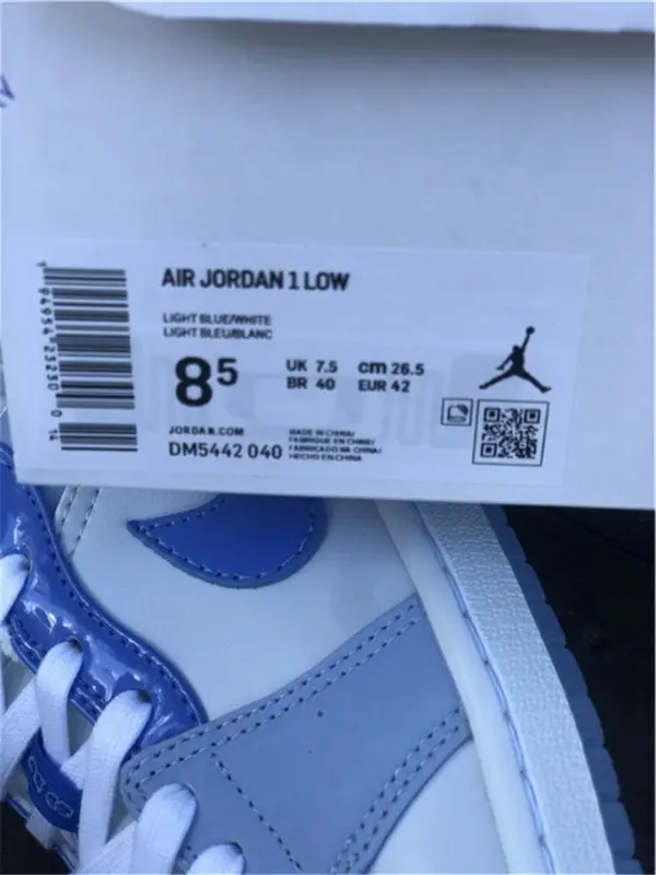 Authentic Air Jordan 1 Low Mighty Swooshers 