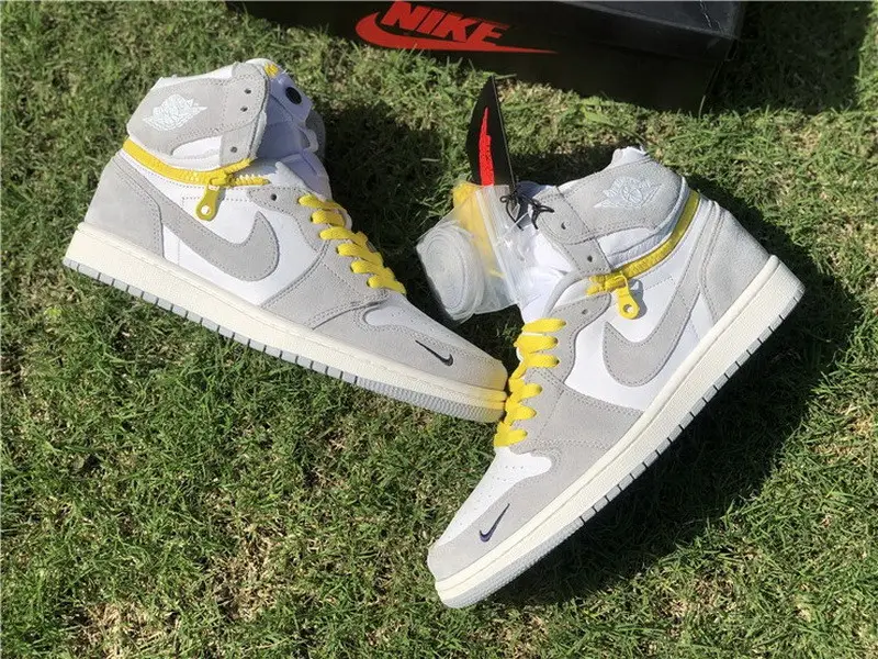 Authentic Air Jordan 1 Switch “Light Smoke Grey” 