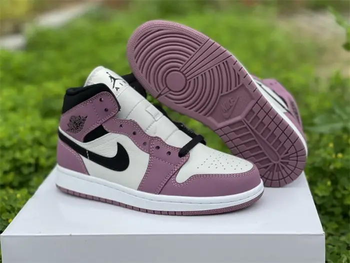 Authentic Air Jordan 1 Mid “Berry” Women 