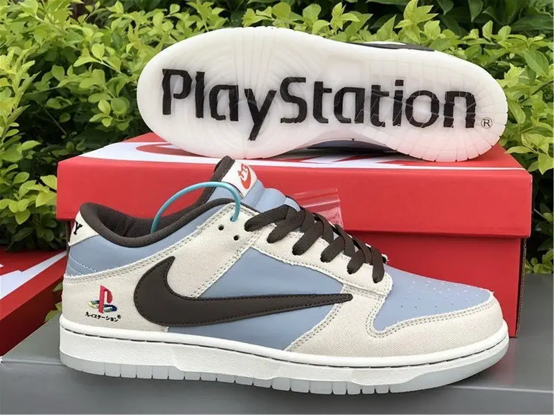 Authentic PlayStation x Travis Scott x Nike Dunk Low 