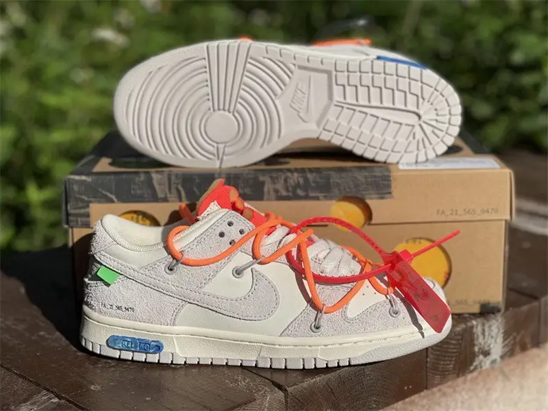 Authentic OFF-WHITE x Nike Dunk Low “The 50” DM0950 116 