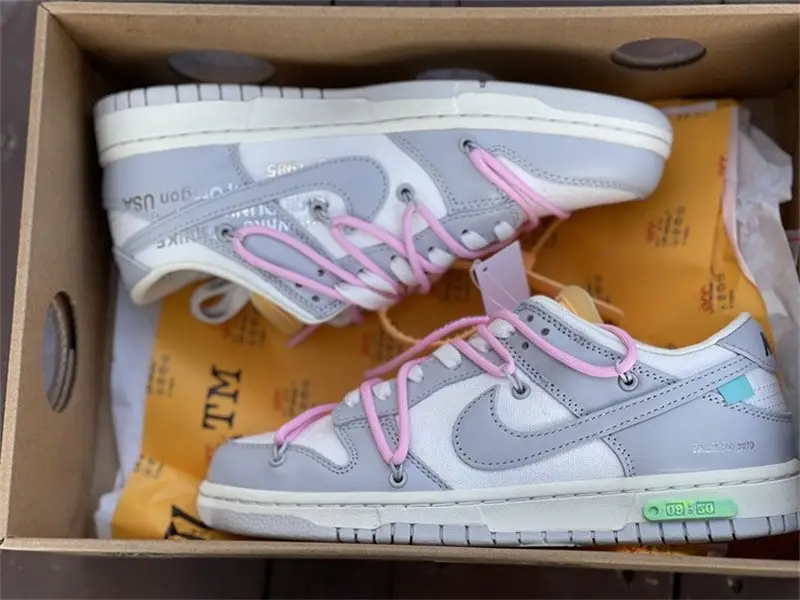 Authentic OFF-WHITE x Nike Dunk Low “The 50” DM1602 109 