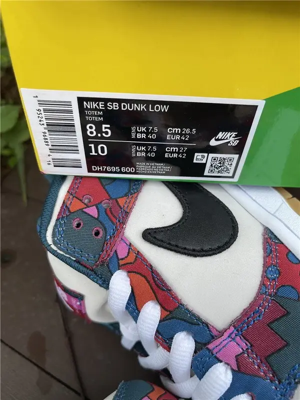 Authentic Parra X Nike SB Dunk Low Royal Blue 