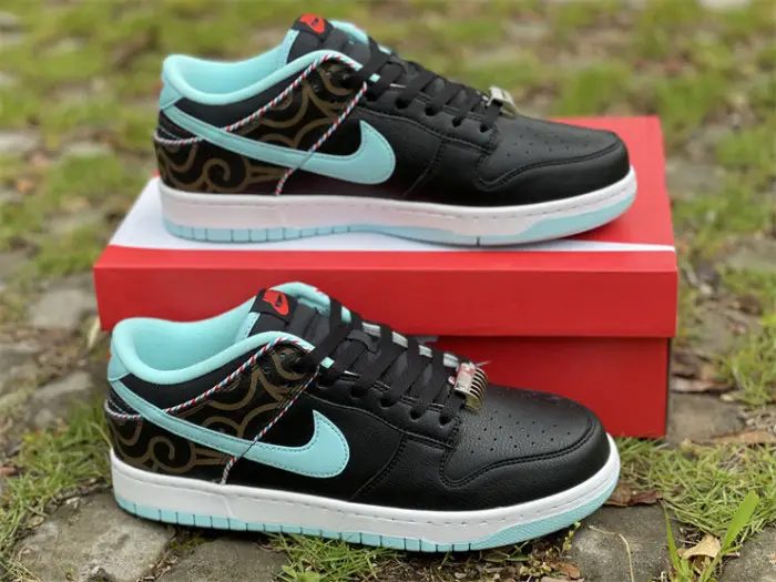 Authentic Nike Dunk Low “Barber Shop” 