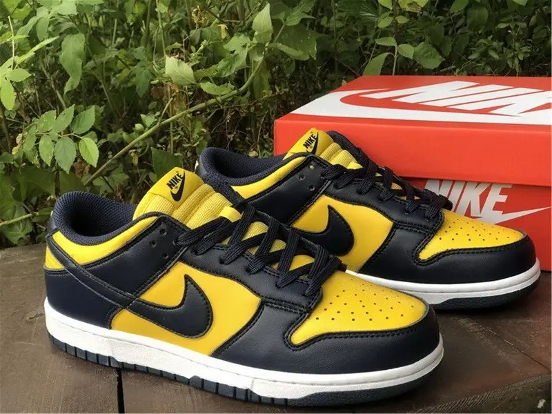 Authentic Nike Dunk Low Michigan 