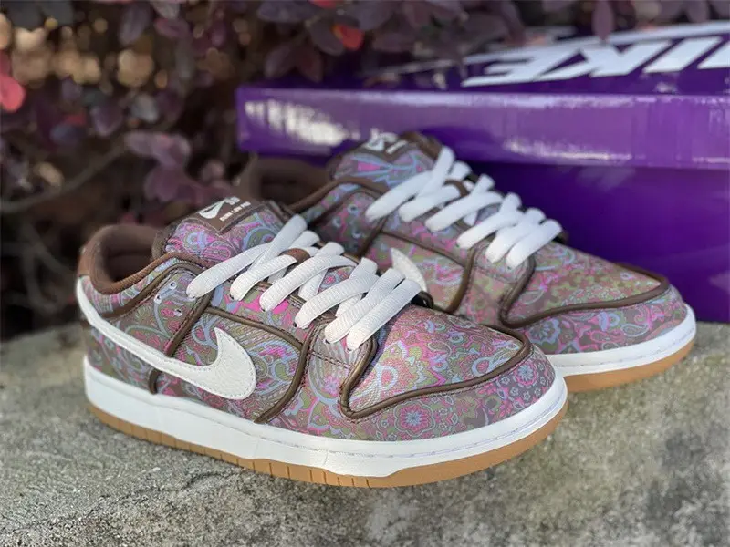 Authentic Nike SB Dunk Low Brown Paisley 