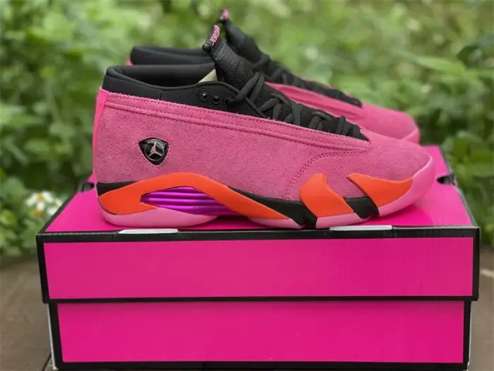 Authentic Air Jordan 14 Low “Shocking Pink” WMNS CFAA892