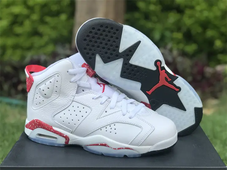 Authentic Air Jordan 6 “Red Oreo” GS 