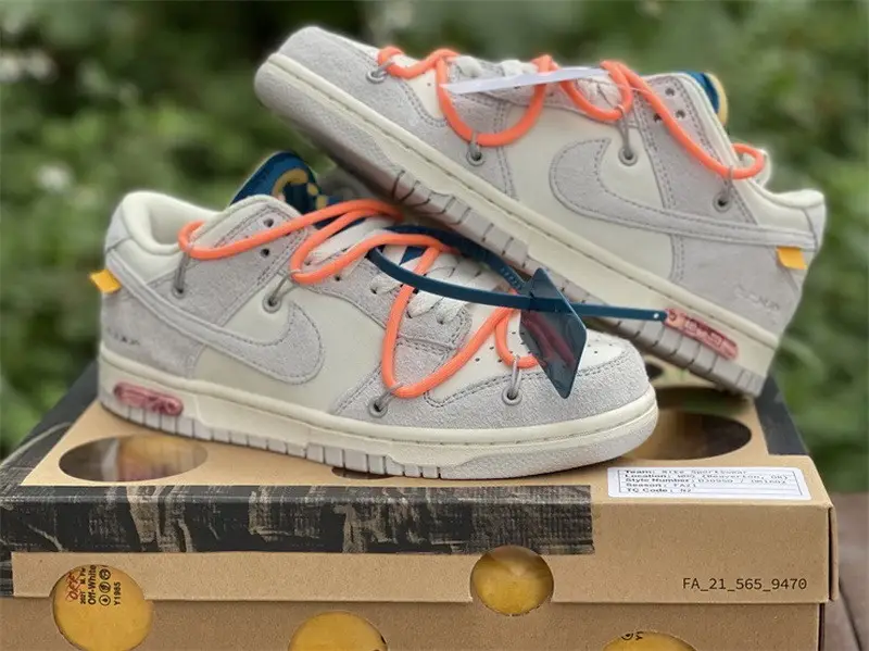 Authentic OFF-WHITE x Nike Dunk Low “The 50” DJ0950 119 