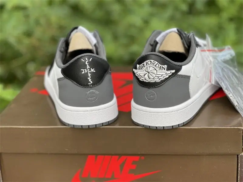 Authentic Travis Scott x Air Jordan 1 Low Black White 