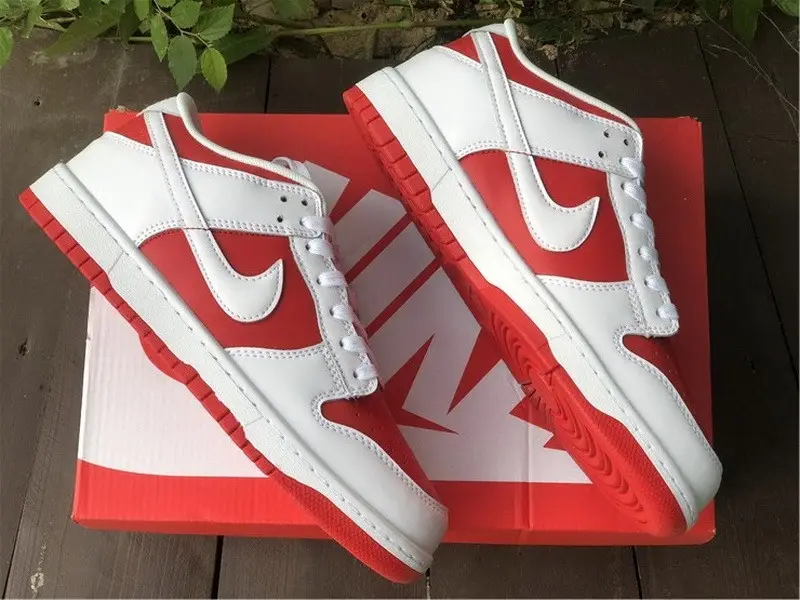 Authentic Nike Dunk Low University Red 