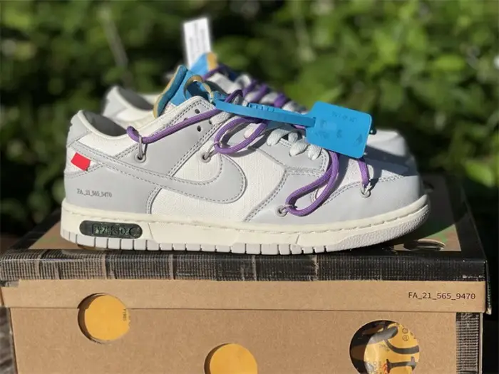 Authentic OFF-WHITE x Nike Dunk Low “The 50” DM1602 125 CAF1430