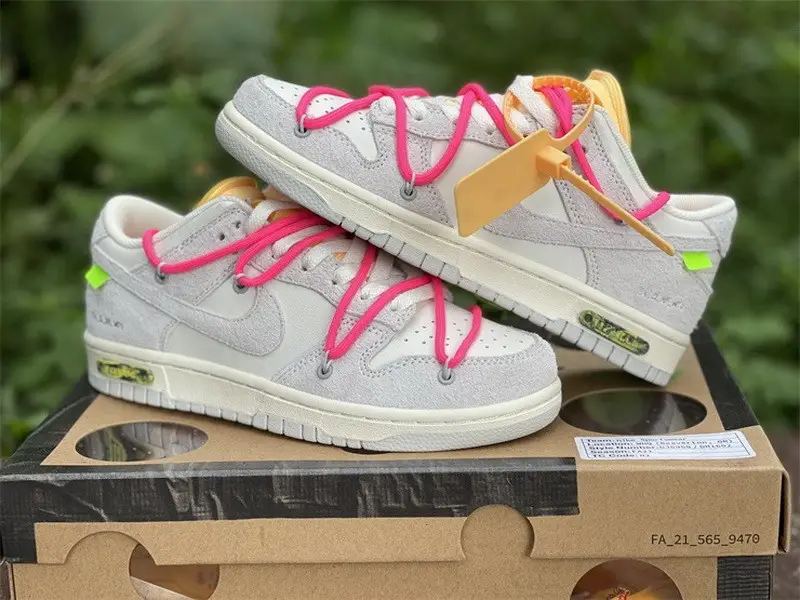 Authentic OFF-WHITE x Nike Dunk Low “The 50”DJ0950 117 
