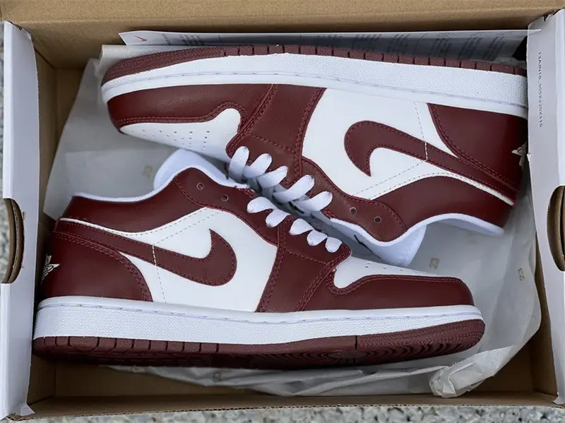 Authentic Air Jordan 1 Low Team Red 