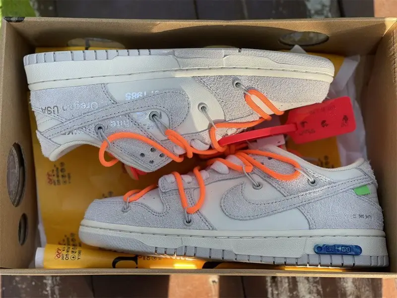 Authentic OFF-WHITE x Nike Dunk Low “The 50” DM0950 116 