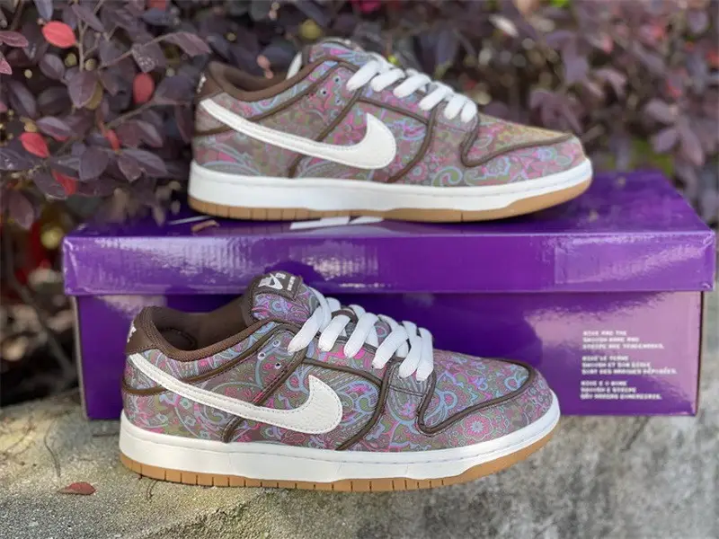 Authentic Nike SB Dunk Low Brown Paisley 