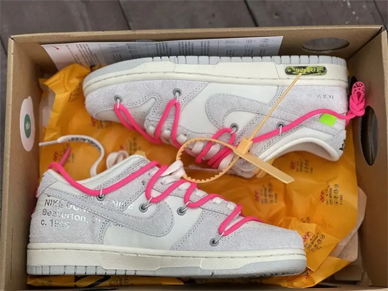 Authentic OFF-WHITE x Nike Dunk Low “The 50”DJ0950 117 