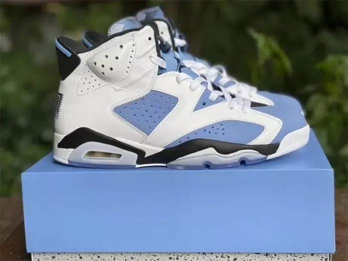 Authentic Air Jordan 6 UNC New 