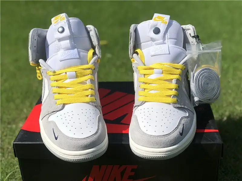 Authentic Air Jordan 1 Switch “Light Smoke Grey” 