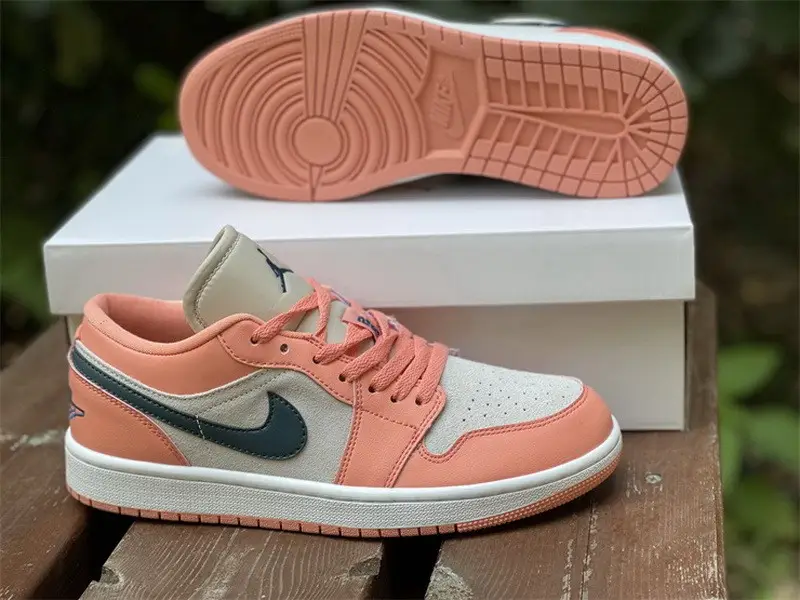 Authentic Air Jordan 1 Low “Light Madder Root” 