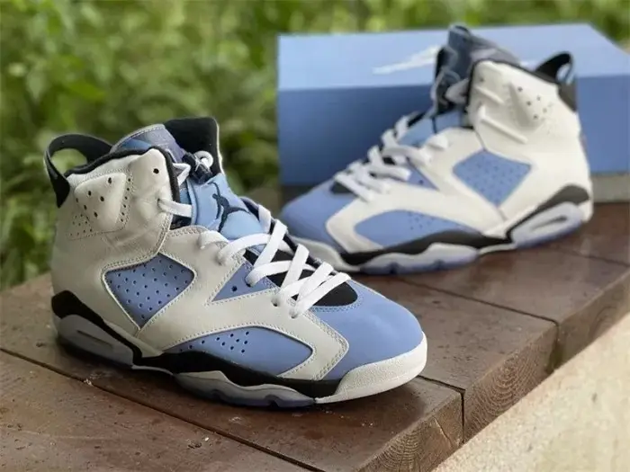 Authentic Air Jordan 6 UNC New 
