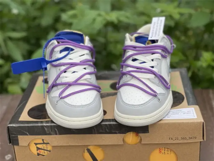 Authentic OFF-WHITE x Nike Dunk Low “The 50” DM1602 107 