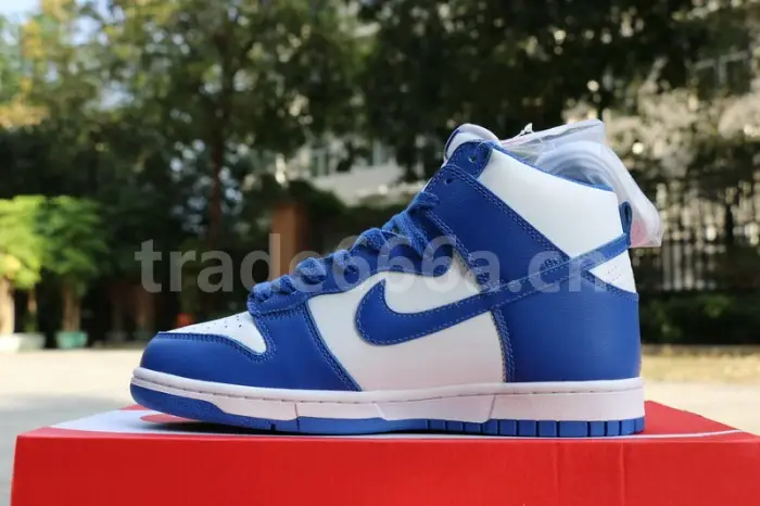 Authentic Nike Dunk Hi Blue White 