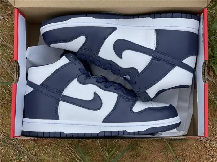 Authentic Nike Dunk High Midnight Navy 