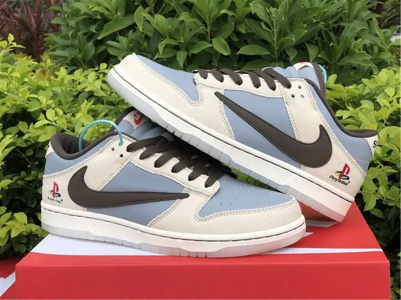 Authentic PlayStation x Travis Scott x Nike Dunk Low 