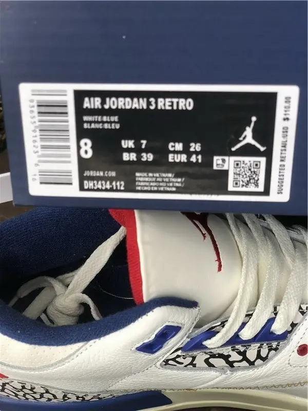 Union x Air Jordan 3 True Blue 