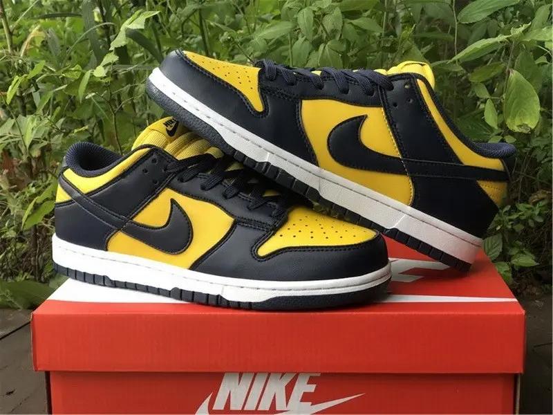 Authentic Nike Dunk Low Michigan 