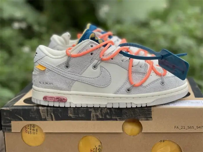Authentic OFF-WHITE x Nike Dunk Low “The 50” DJ0950 119 