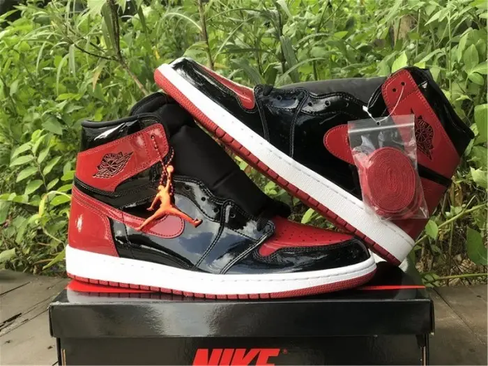 Authentic Air Jordan 1 High OG “Bred Patent” 