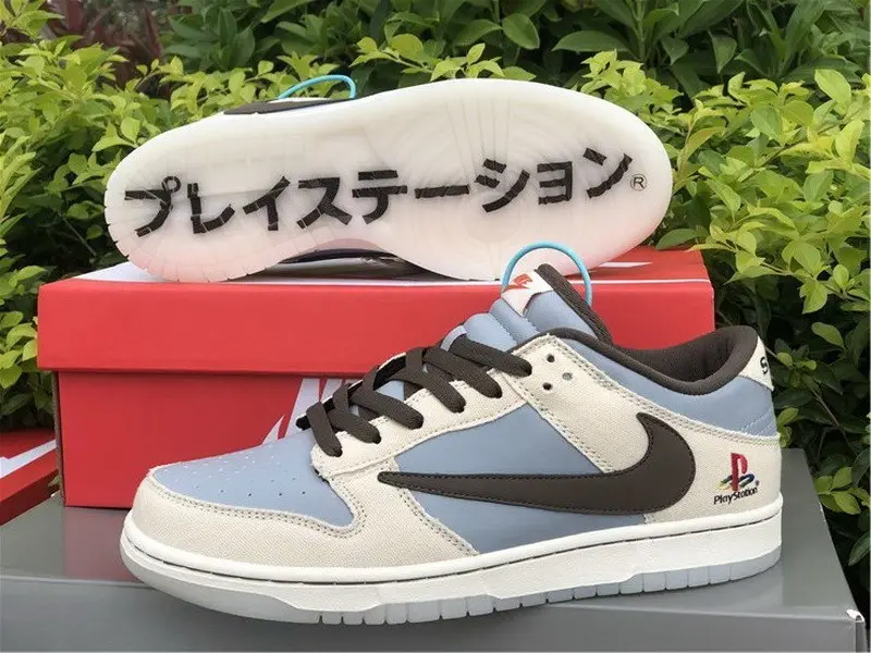 Authentic PlayStation x Travis Scott x Nike Dunk Low 