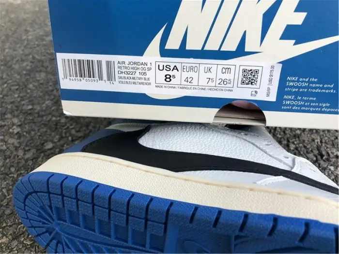 Authentic Travis Scott x Fragment x Air Jordan 1 