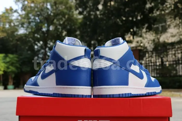 Authentic Nike Dunk Hi Blue White 
