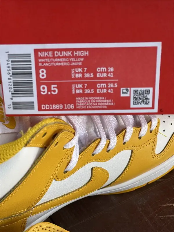 Authentic Nike Dunk High “Dark Sulphur” 