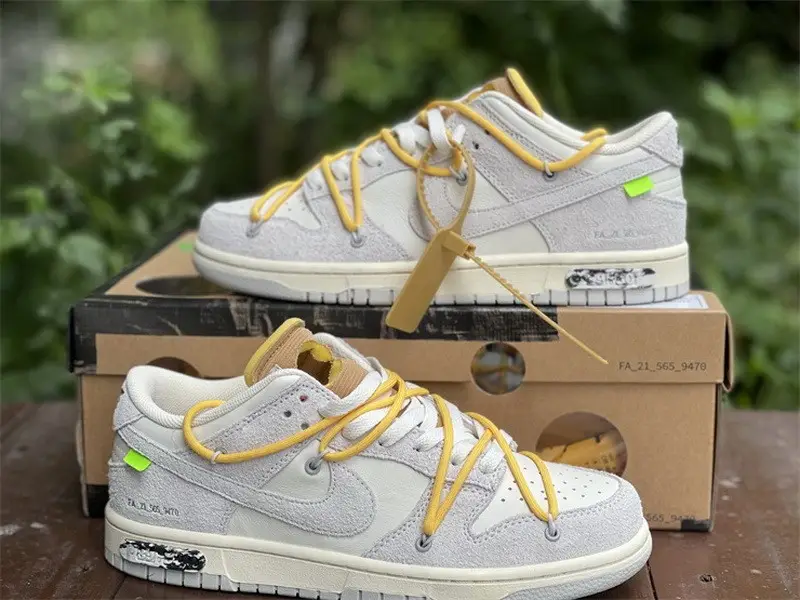 Authentic OFF-WHITE x Nike Dunk Low “The 50” DJ0950-109 
