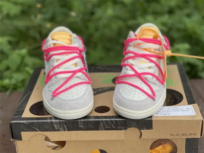 Authentic OFF-WHITE x Nike Dunk Low “The 50”DJ0950 117 