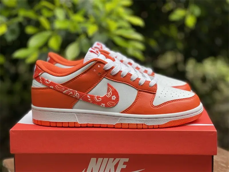 Authentic Nike Dunk Low “Orange Paisley” 